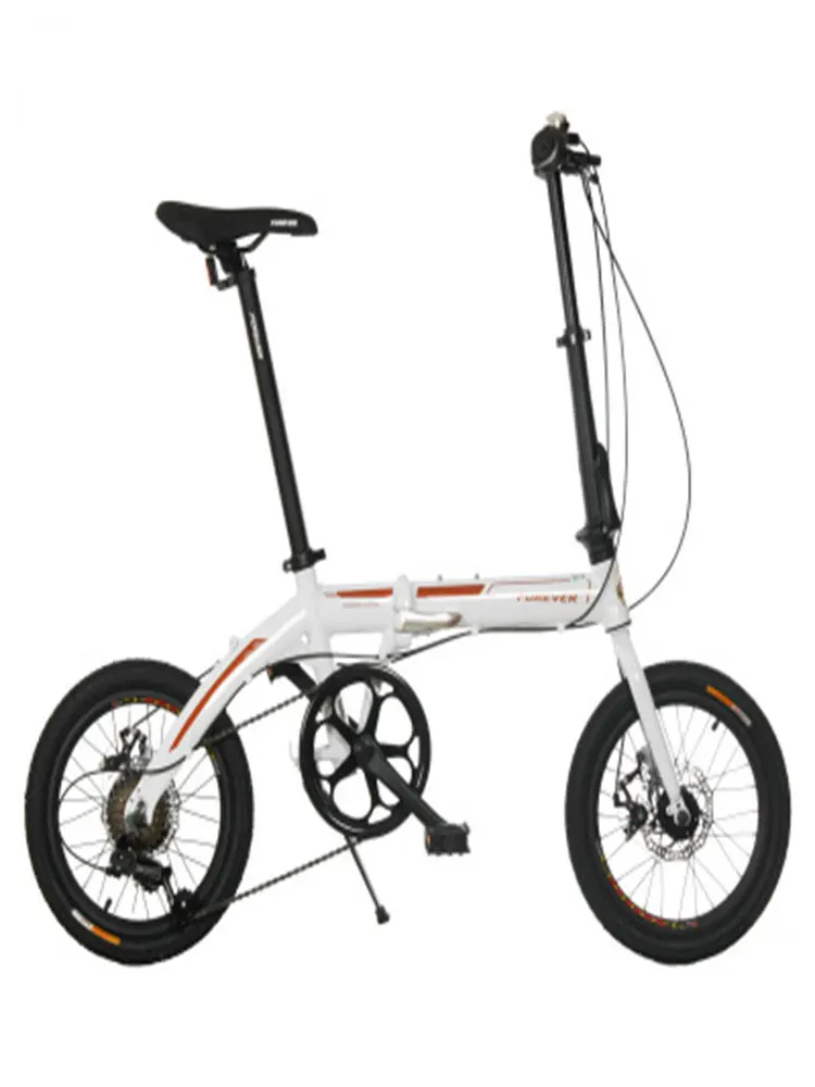 

Folding Bicycle Aluminum Alloy 16 Inch 7 Speed Aluminium Front And Rear Disc Brake