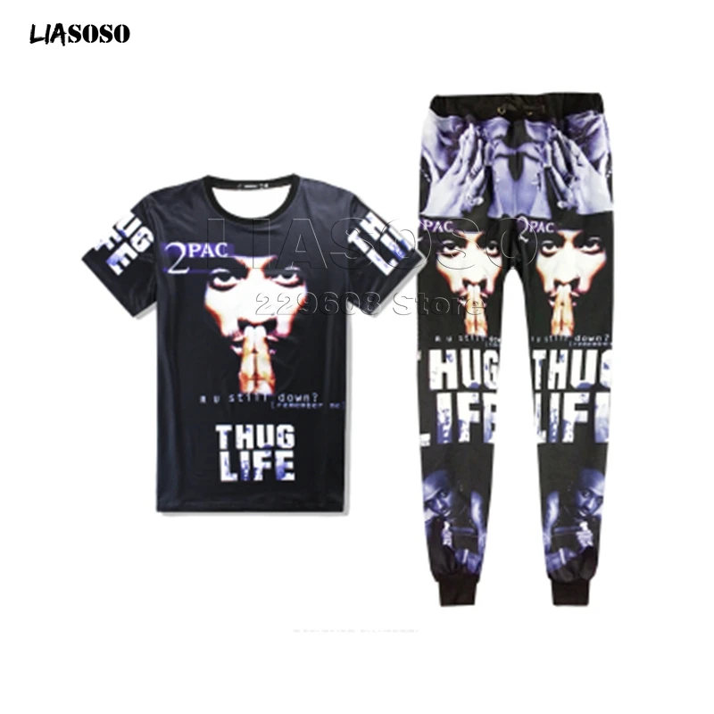 Мужской модный комплект одежды футболка + штаны 2 предмета спортивные костюмы