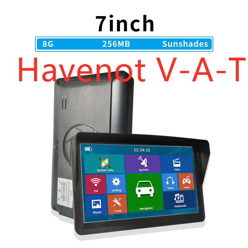 

5 шт. havenot НДС Бесплатная доставка 7-дюймовый gps-навигатор резистивный экран