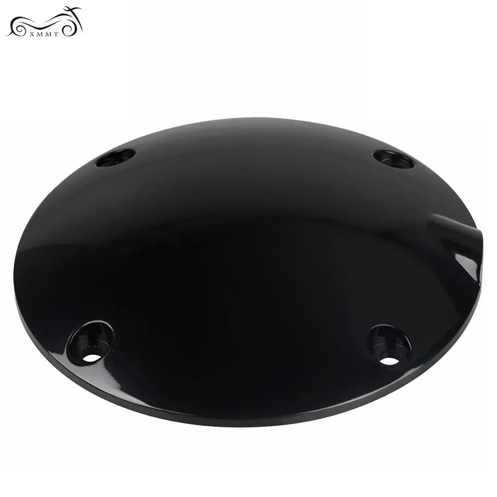 Черный ЧПУ Алюминиевый 4 отверстия глянцевый куполообразный Дерби клатч Чехол