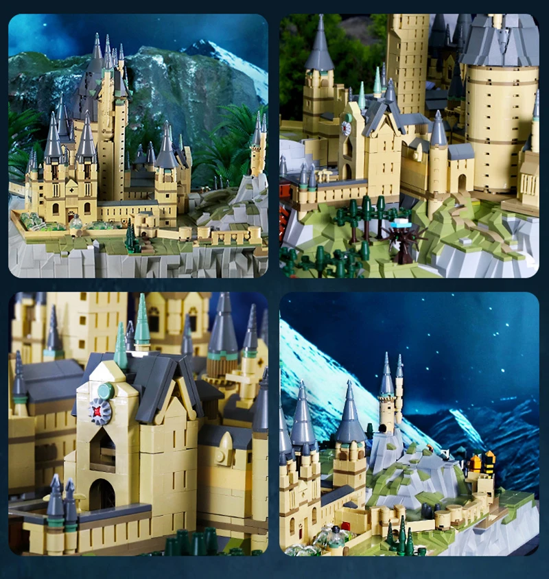 6862pcs Movie Series The Magic Castle School of wizardry Model Building Blocks Toys For Children Compatible with 16060 Bricks | Игрушки и