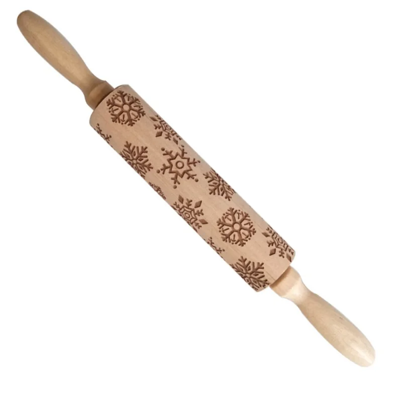 Рождественская Скалка rouleau a patisserie walek do ciasta patisserie outils аксессуары douille patisserie Xmas