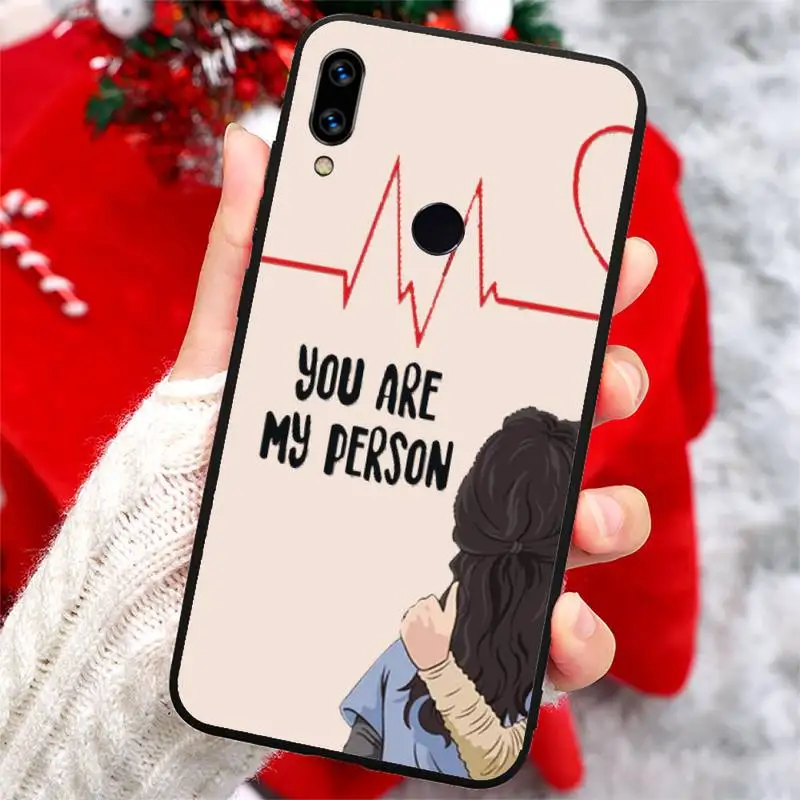 

Greys Anatomy You're My Person Phone Case For Xiaomi Redmi note 7 8 9 t k30 max3 9 s 10 pro lite