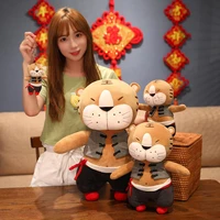 chinese zodiac tiger stuffed toys animals soft baby boy kids toys for children girls boys kawaii mini tiger pendant keychain