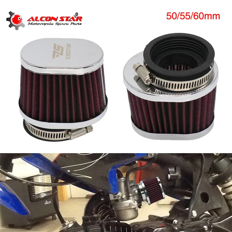 Alconstar- 50 мм 55 60 воздушный фильтр для мотоцикла автомобиля Minibike холодный