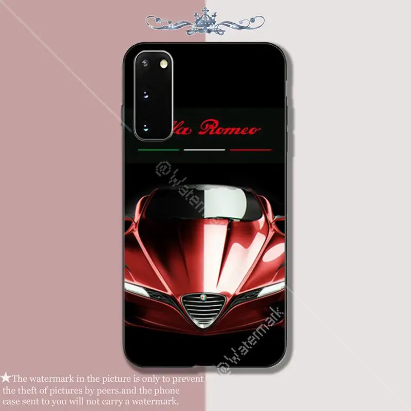 Роскошный силиконовый чехол для телефона Alfa romeo giulietta Samsung galaxy s6 s7 edge s8 s9 s10 lite s20 ULTRA