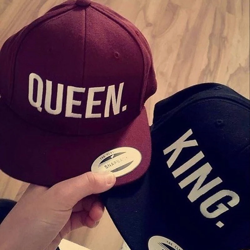 Бейсболка KING QUEEN для мужчин и женщин Кепка с вышивкой в стиле хип-хоп Спортивная