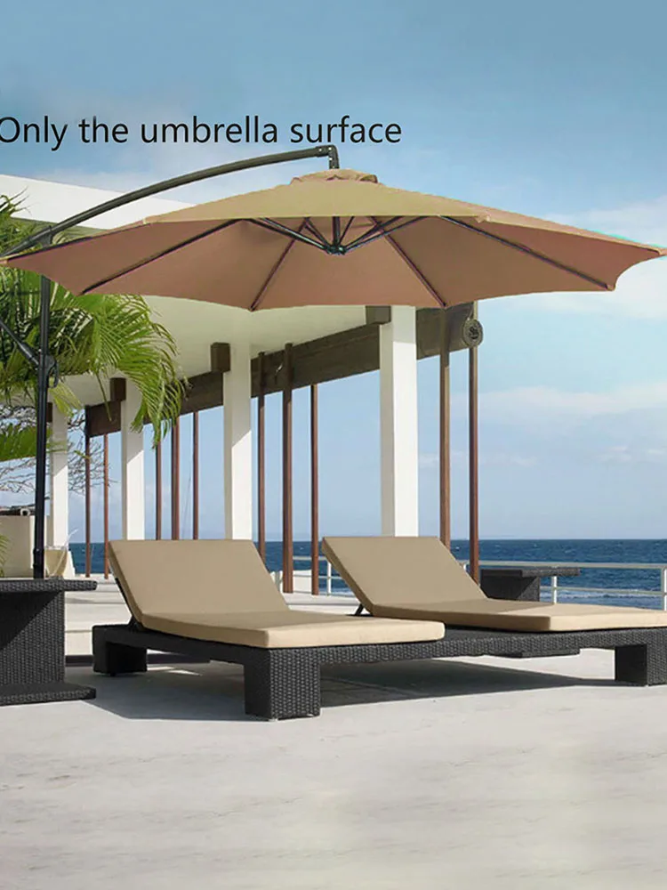

2/2.7/3M Beach Umbrella Replacement Canopy Garden Patio Umbrella Anti-UV Polyester Cloth Pool Outdoor Shade Parasol Plage New