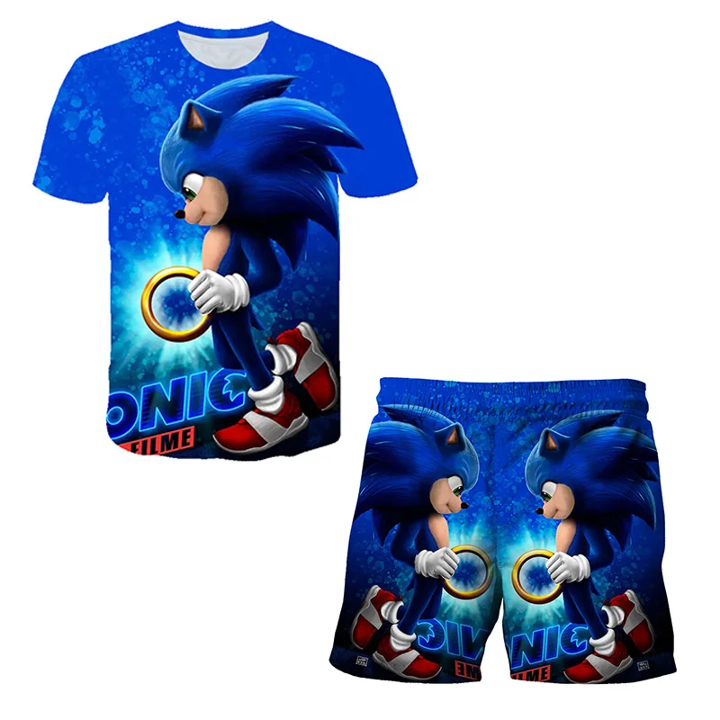 

Sonic Tshirts And Beach Shorts 4 5 6 7 8 9 10 11 12 13 14 Years Baby Boys Girls T-shirt Kids Pants Children Clothing Girls Tops