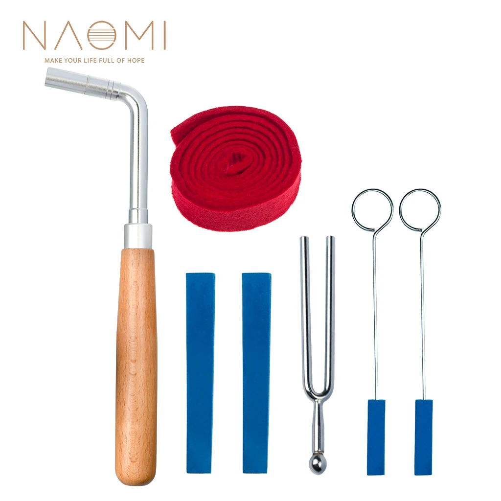 Naomi Piano Tuning Kit W/Piano Tuning Hammer прямой мягкий клен ручка пианино тюнинг Рычажные Инструменты Набор Mute Hammer DIY Набор