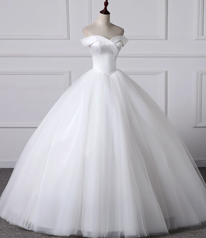 Горячая Распродажа свадебные платья 2020 недорогое винтажное Атласное Бальное