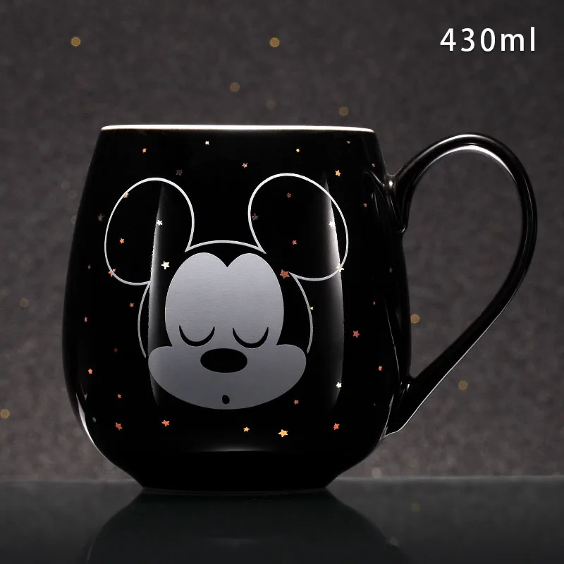 A Style Mickey Дисней необычная кружка Микки Минни мультфильм керамическая чашка мальчик девочка кофе кружка для молока, для офиса Мода пара чашек Рождественский подарок - Цвет: A Style Mickey
