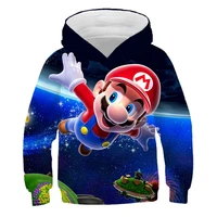 fashion cute 3d print super mario hoodie kids casual girls clothes pullover sportswear tops gift for children sweatshirts tops