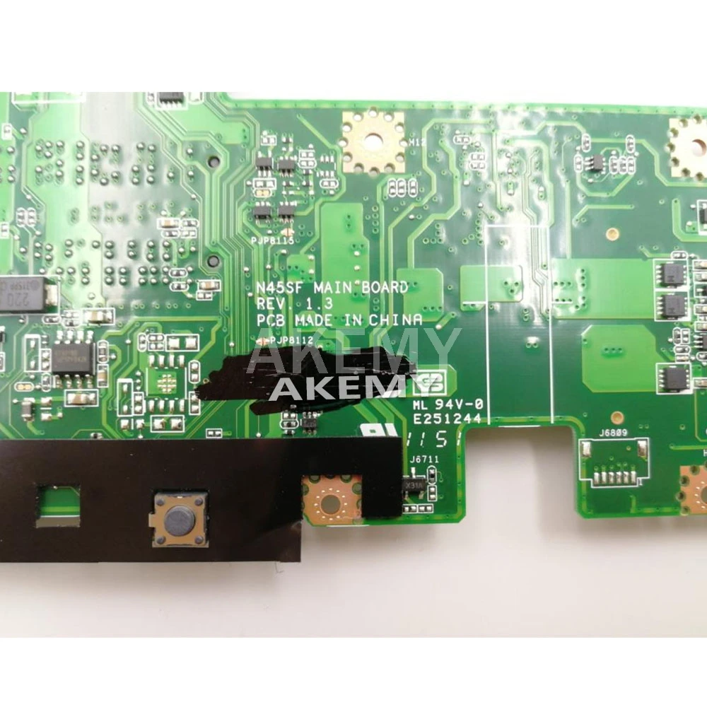 

N45SF Laptop motherboard for ASUS N45SF N45SL N45S N45 Test original mainboard