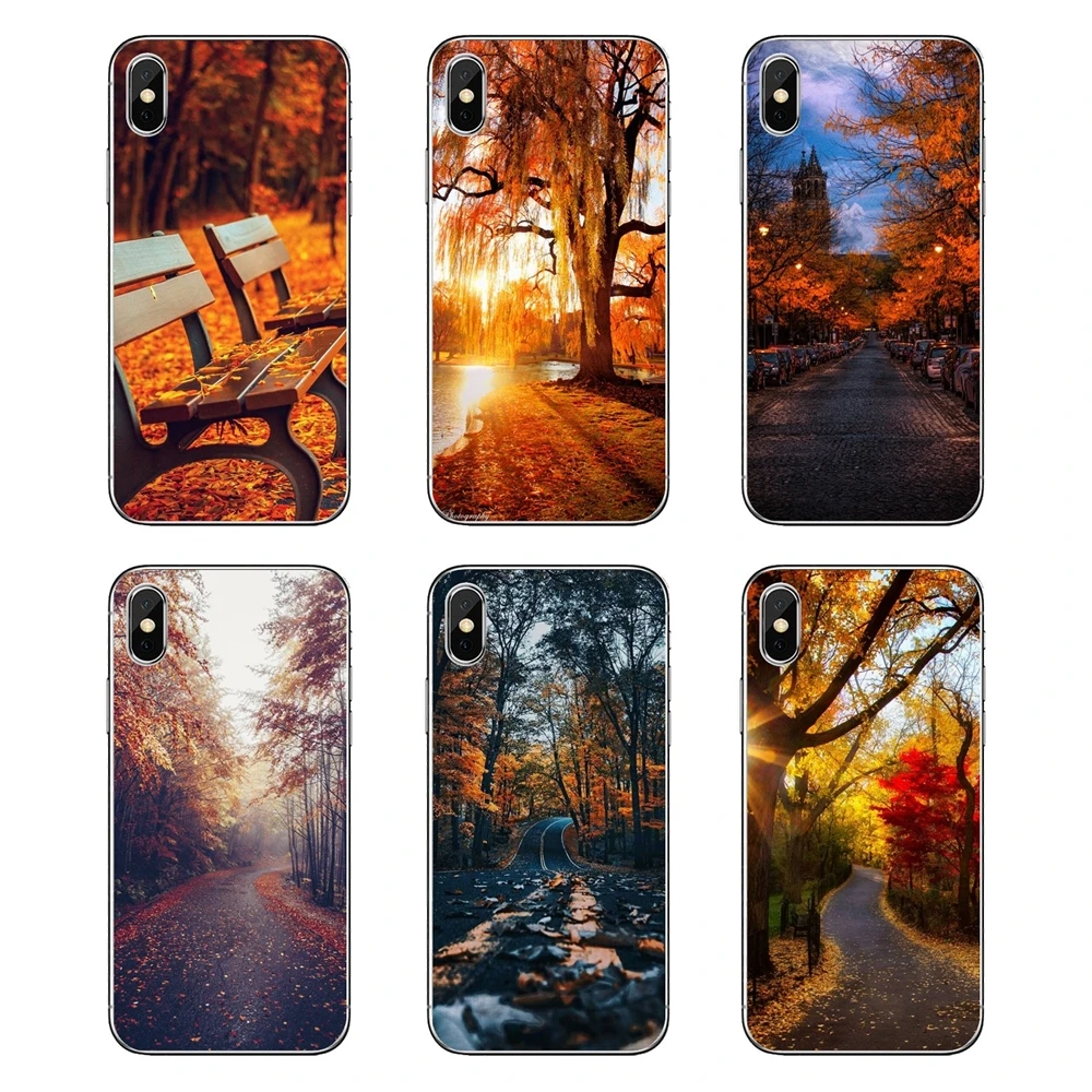 Осенние прозрачные мягкие чехлы для Xiaomi mi A1 A2 5X6X8 lite SE Pro Max x 2 2S 3 5 5s | Мобильные
