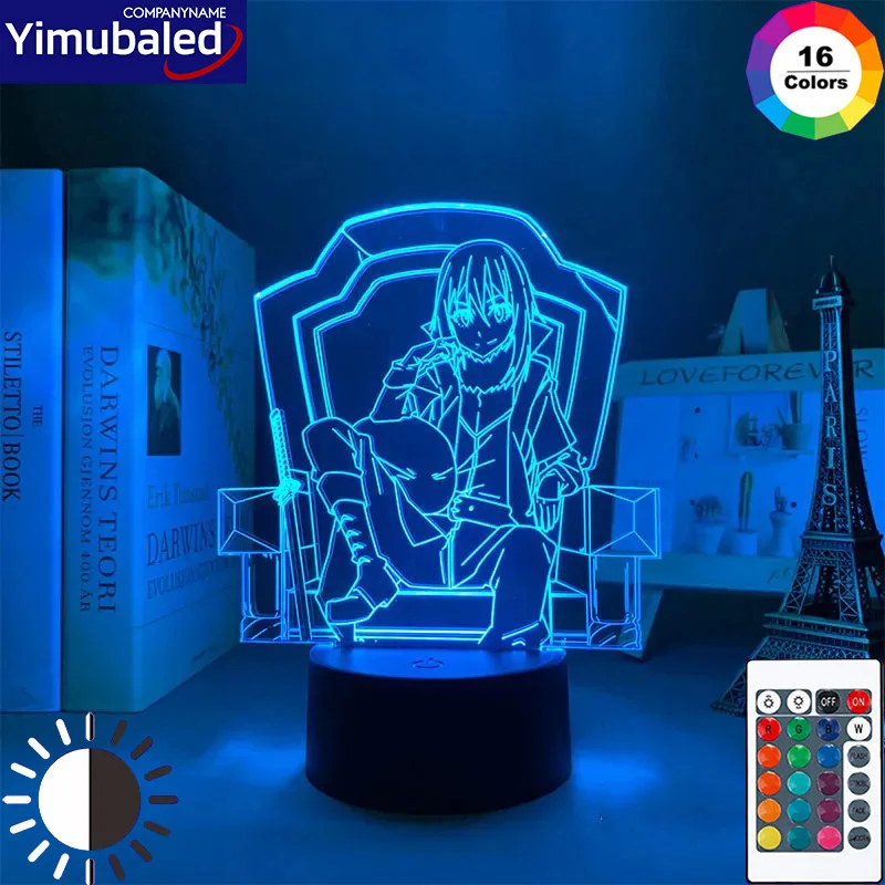 

Anime Acrylic Stand Touch Sensor LED Night Light That Time I Got Reincarnated as a Slime Collection 3d Lamp Toys Gift For Fans
