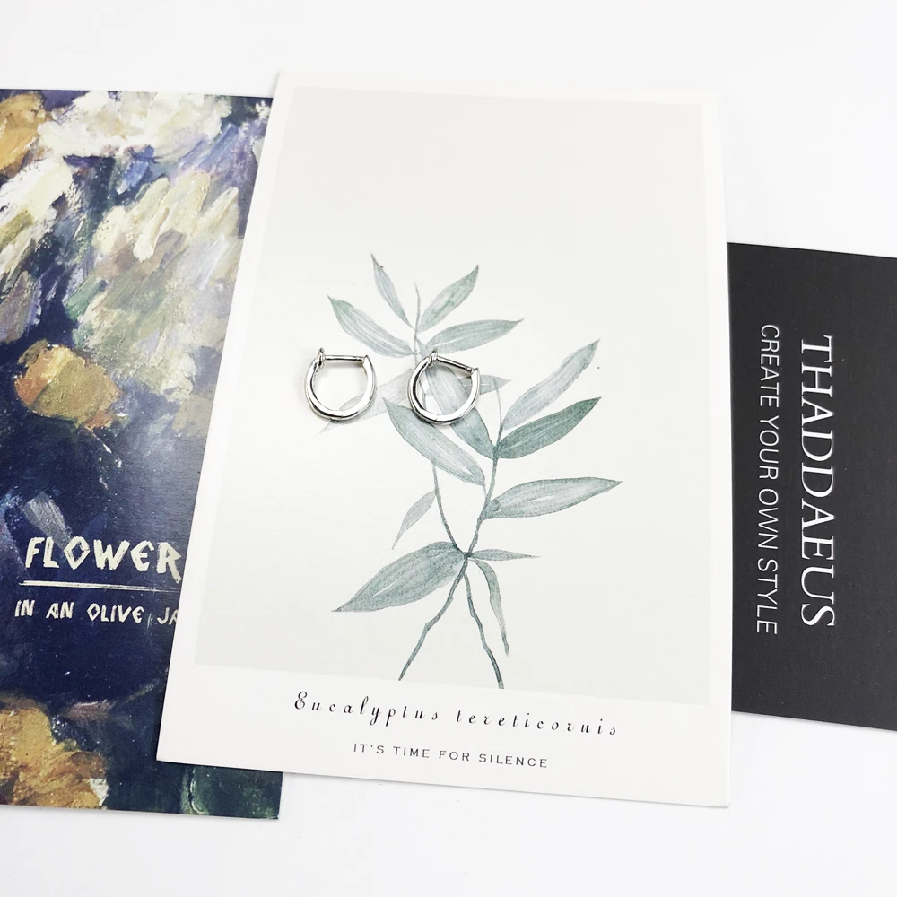 Классические серьги кольца на петлях в креольском стиле Модные женские