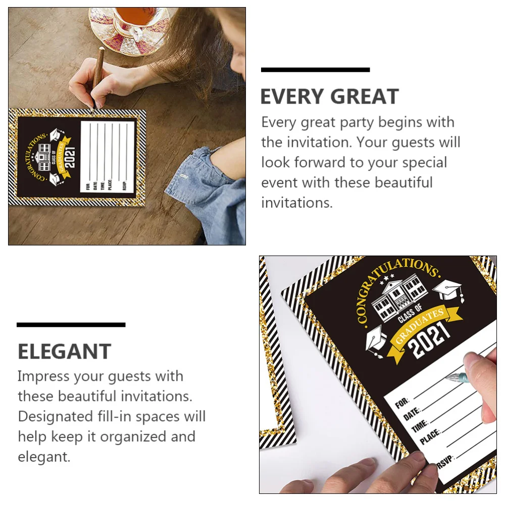 

20Pcs Graduation Season Cards Greeting Invitation Cards Graduation Party Cards