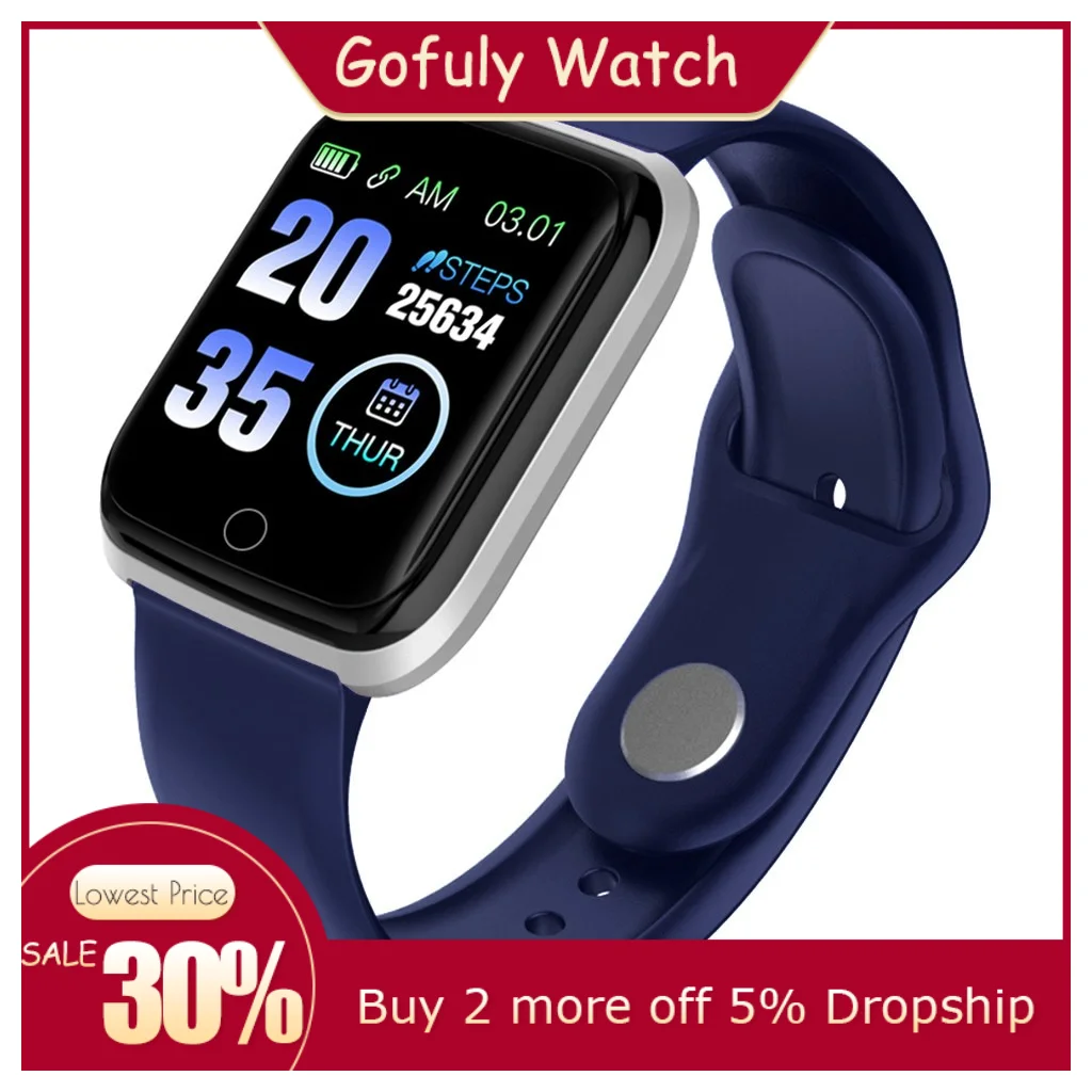 Gofuly Смарт часы Android iOS спортивные фитнес калорийные напульсники носить умные