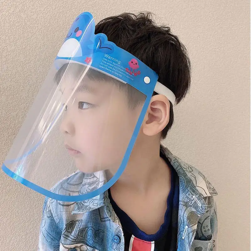 1PC New Child Protective Face Mask Anti-Fog Anti-splash Anti Droplet Full Cover Adjustable Cute Safe Clear Shield | Дом и сад