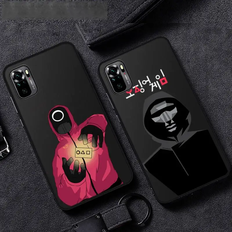 

squid game Phone Case For Xiaomi Mi Redmi Note 7 8 9 pro 8T 9T 9S 9A 10 Lite pro