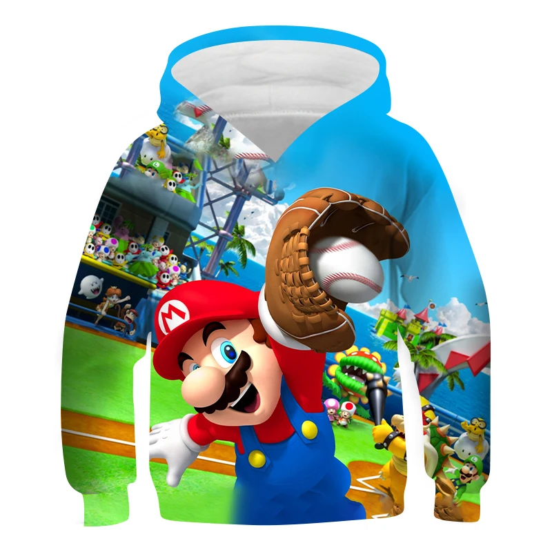 

3D printed children's hoodie cartoon fun animation sweatshirt boys and girls hoodie pullover fashion Harajuku children's top