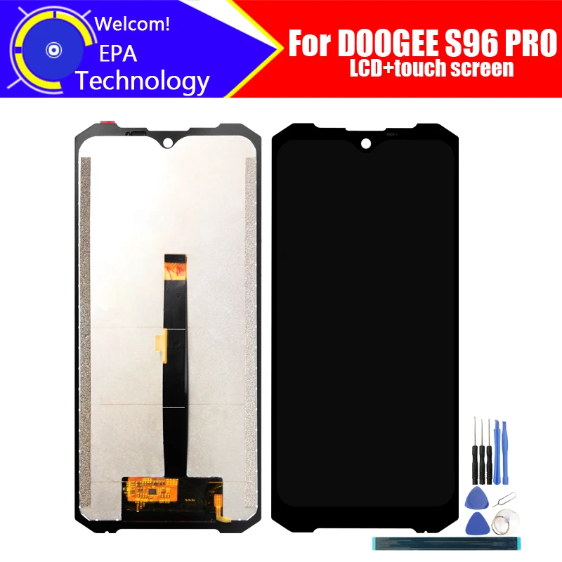 Pantalla LCD Doogee S96 PRO de 6,3 pulgadas, montaje de digitalizador con pantalla t&aacute;ctil 100% Original, digitalizador t&aacute;ctil para DOOGEE S96 PRO + herramientas-0