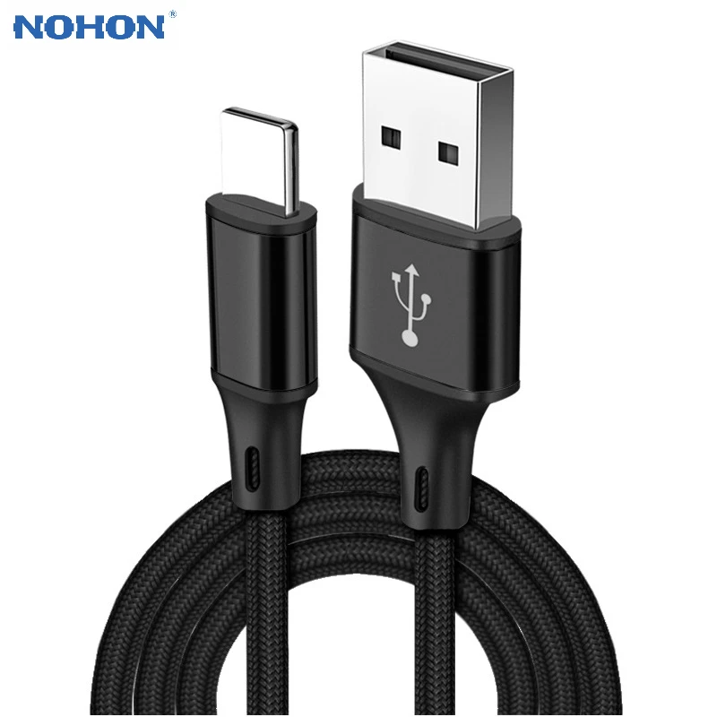 NOHON USB телефонный кабель для iPhone 11 Pro Max XS XR type C Micro usb кабель для зарядки и передачи данных для samsung Android 0,25 м 1 м 1,5 м 2 м 3 м