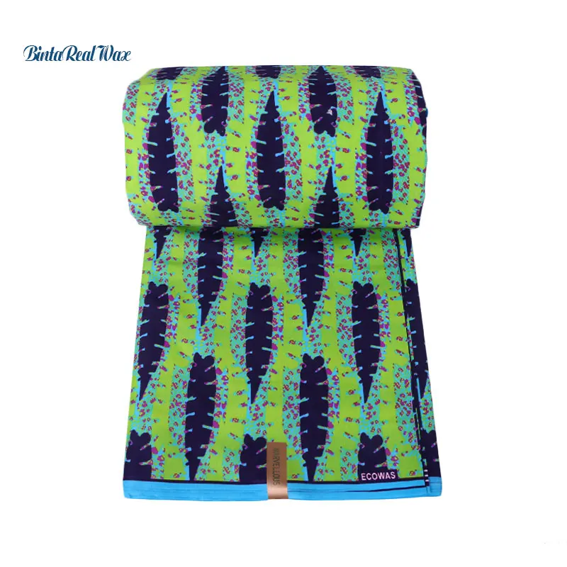 Настоящая Африканская ткань с восковой печатью высокого качества 6 ярдов
