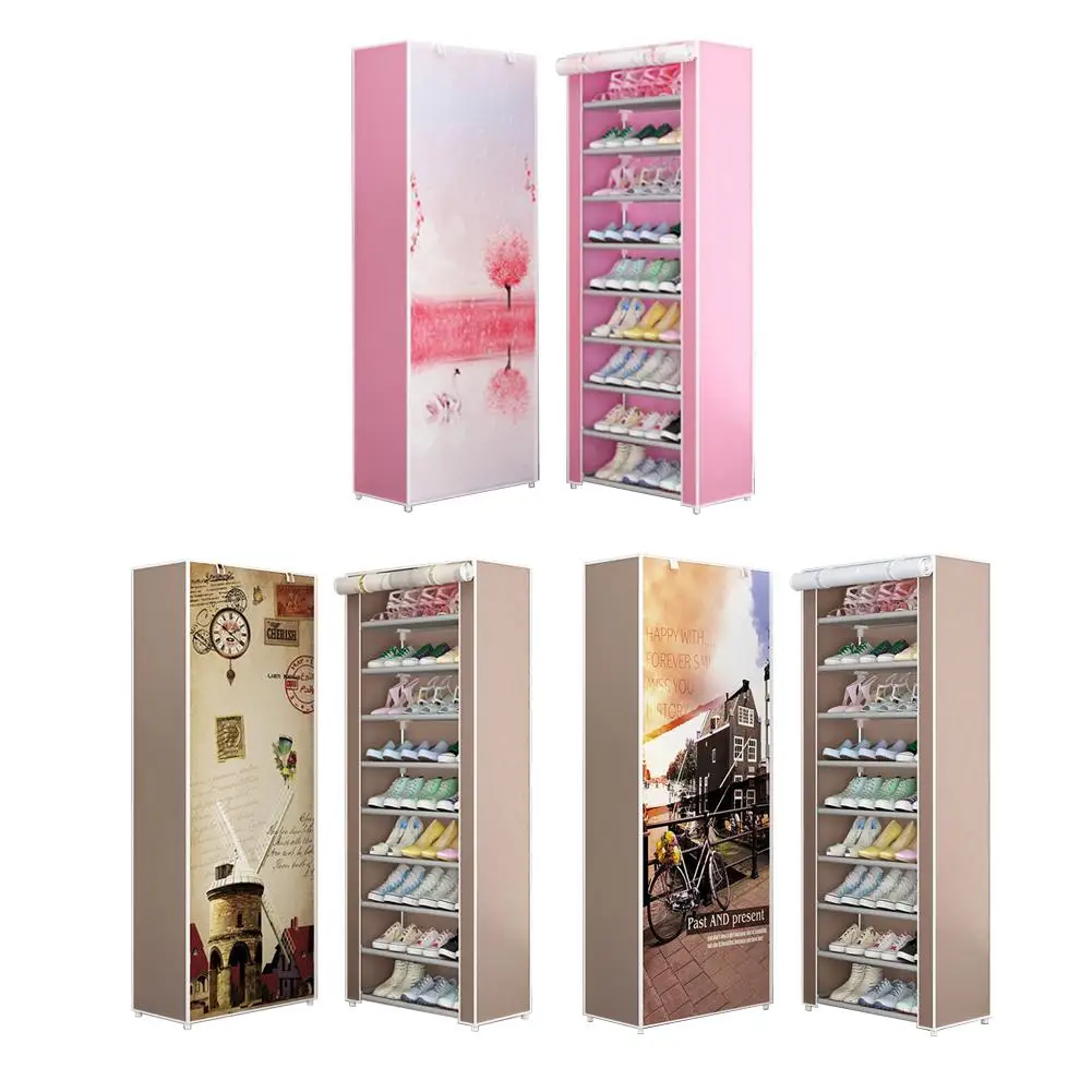 

Shoe Storage Racks Shoe Racks Organzier Non-Woven Fabric Shoe Storage Organizer Cabinet for Home #SO