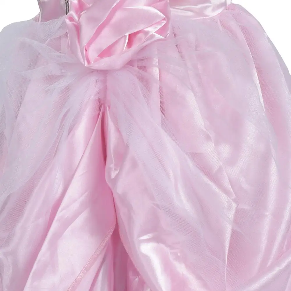 Eraspooky Pink Fairy Tale Princess Dress Cosplay Costumes Girls Stage Gown Kids Christmas Birthday Fancy Headband | Тематическая
