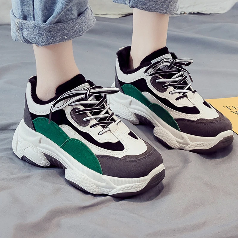 2020 женская обувь из вулканизированной кожи кроссовки на платформе женские