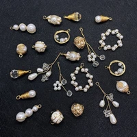 pendant jewelry charm metal pearl jewelry style irregular round pendant girls diy accessories jewelry