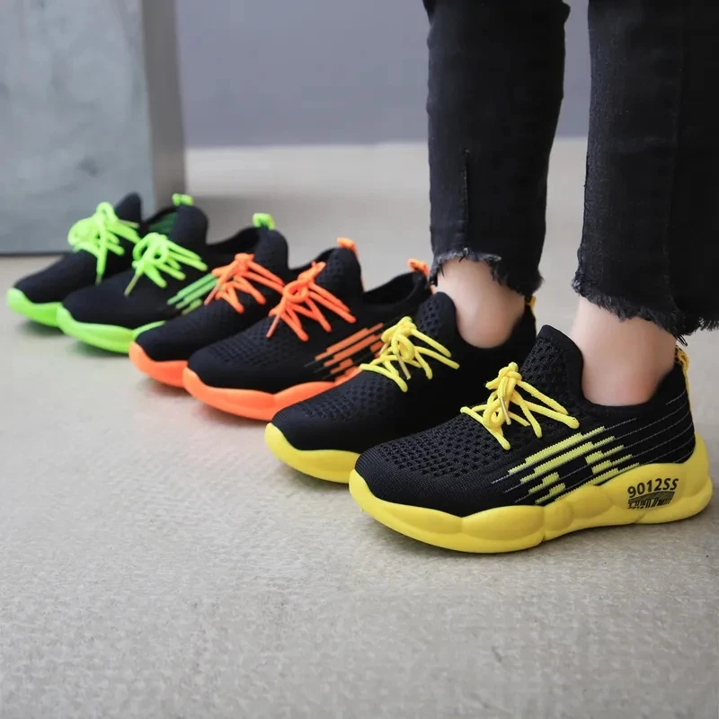 

Casual shoes for children wedges sneakers Vintage style 2021 knitting walking shoes baby sneakers