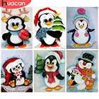 HUACAN 5d строительный Пингвин, алмазная вышивка своими руками, вышивка крестиком, животное из мультфильма, вышивка на стену