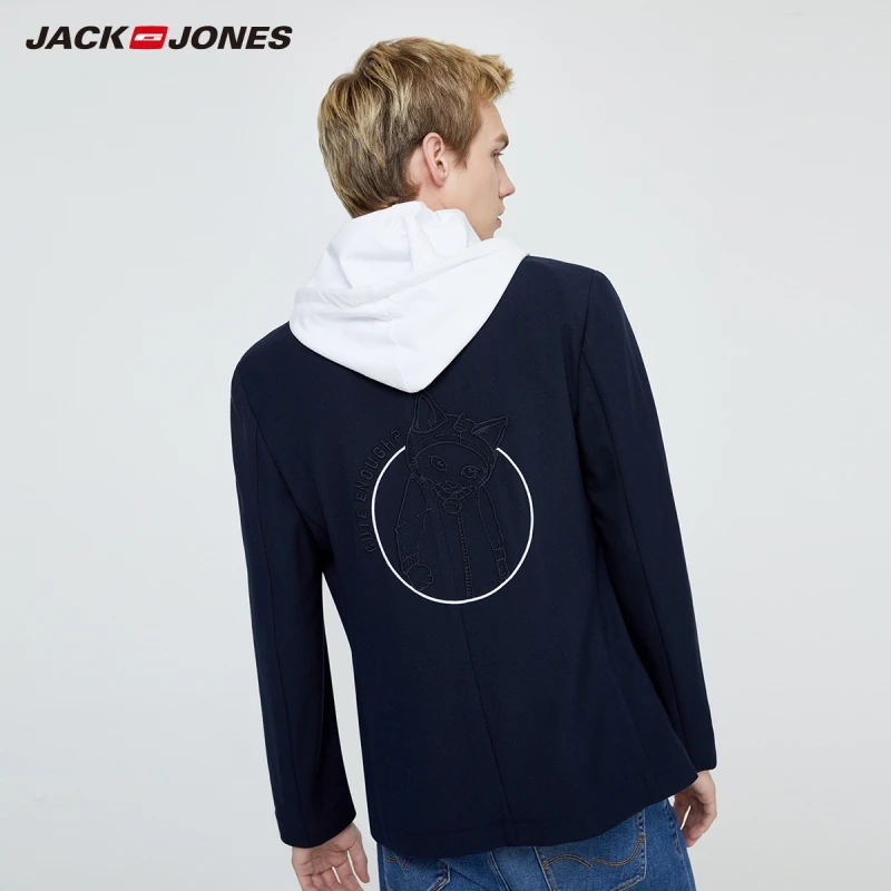 JackJones Новое поступление Для Мужчин's 3D Вышивка Slim Fit Бизнес Повседневное пиджак |