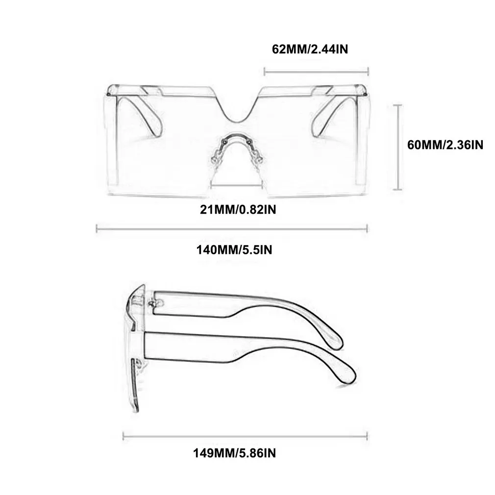 

Retro Sunglasses Women Men Designer Fashion Rimless Gradient Sun Glasses Shades Cutting Lens Ladies Frameless Eyeglasses