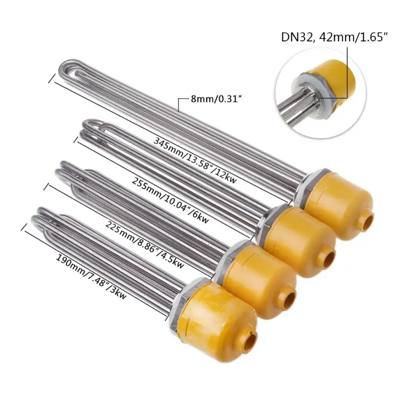 Резьбовой нагреватель для водонагревателя M2EE DN32 Электрический погружной