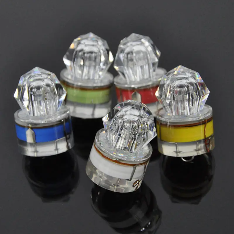 5 шт. светодиодный светильник для подводной рыбалки с глубокими каплями и