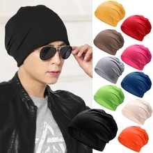Autumn Polyester Beanie Men's Hat for Women Beany Female Cotton Hats Breathable Hip Hop Beanies Sick