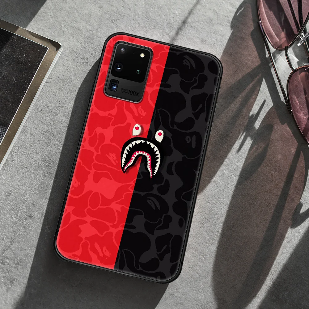

Camouflage Pattern Camo bape Phone Case Cover Hull For Samsung Galaxy S 7 8 9 10 e 20 FE edge uitra plus Note 9 10 20 black