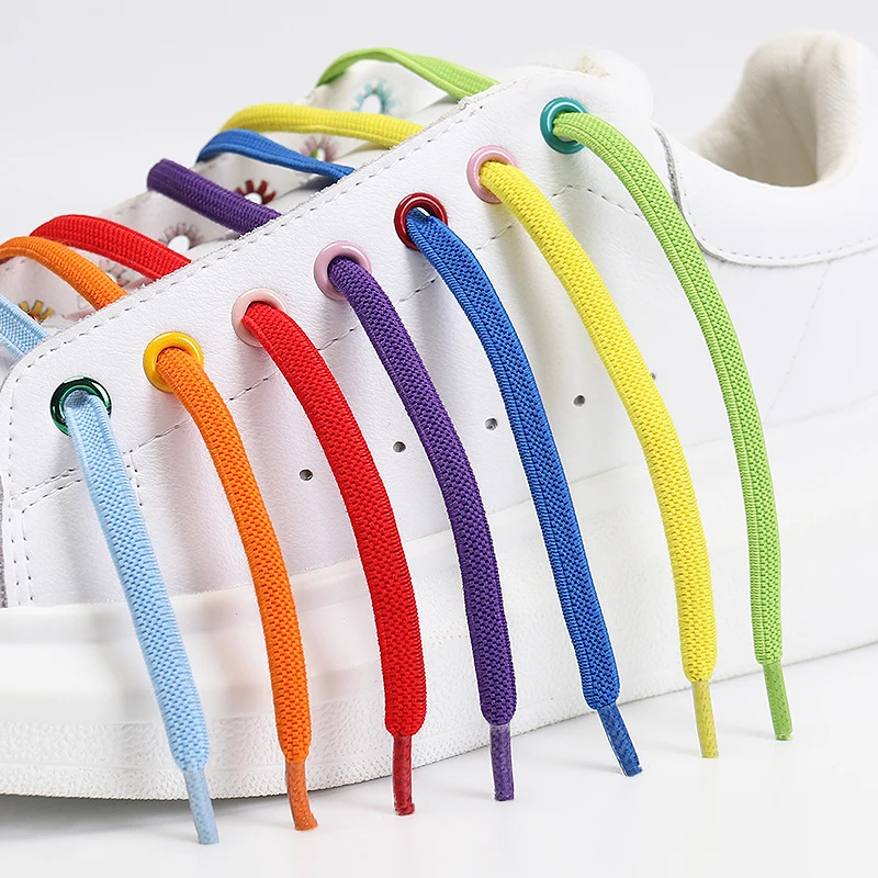 

Elastic Shoelaces No Tie Shoe laces Outdoor Leisure Sneakers Quick Safety Flat Shoe lace Kids And Adult Unisex Lazy laces 1 Pair