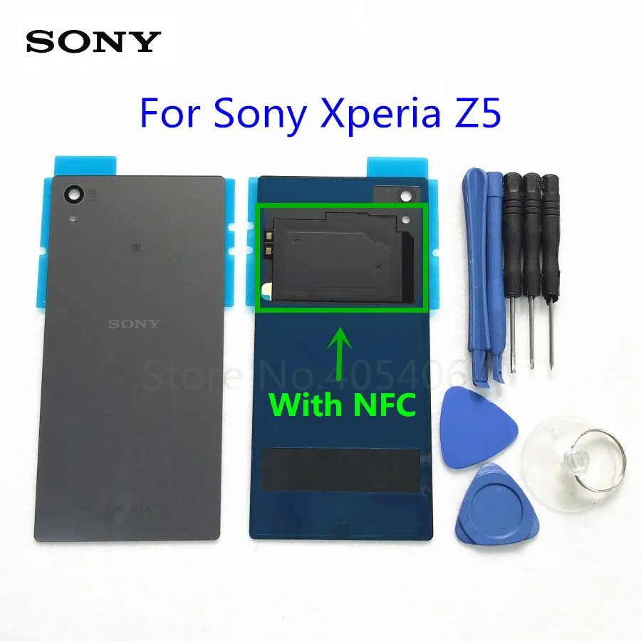 Задняя стеклянная крышка Z5 задняя корпуса для Sony Xperia E6603 E6633 E6653 E6683 замена крышки