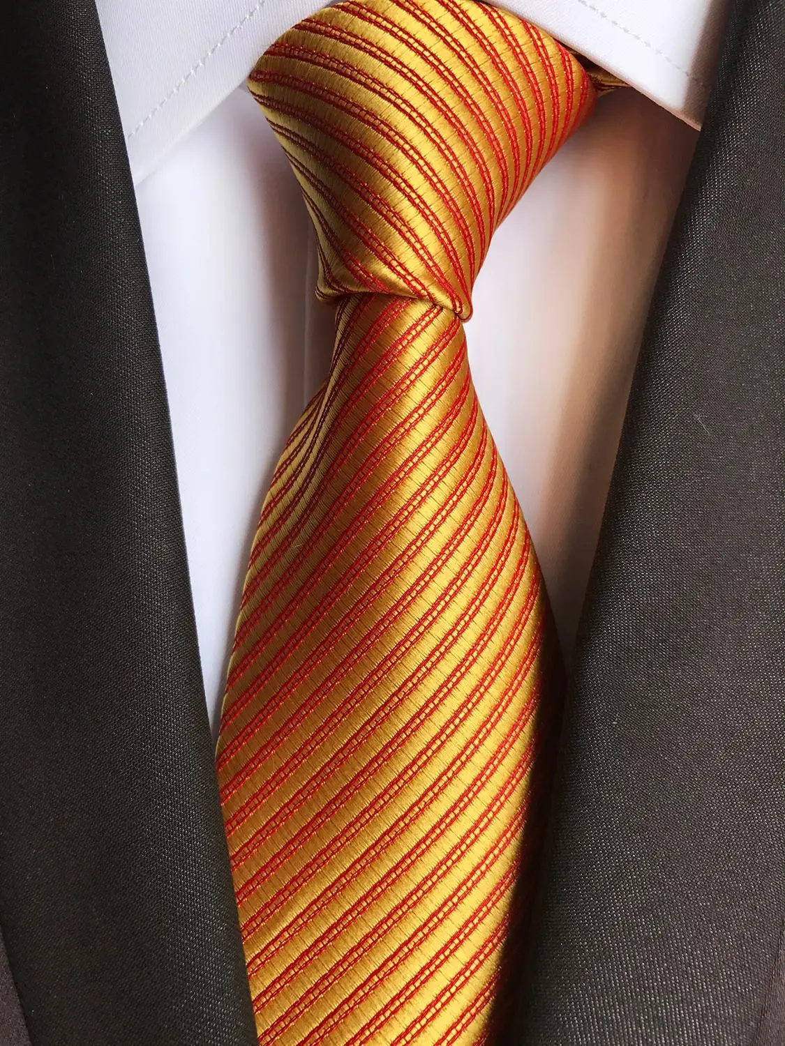 Мужской галстук 8 см Роскошные блестящие золотистые Галстуки для сцены шоу