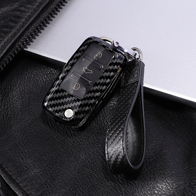 Новый чехол для автомобильного ключа из поликарбоната и углеродного волокна VW