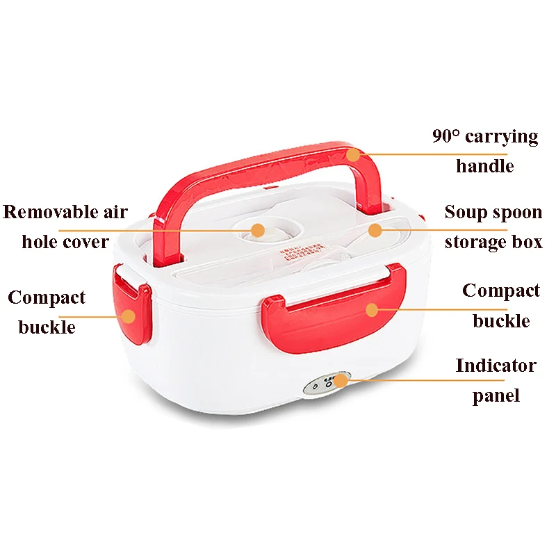 Портативный Ланч бокс с электрическим подогревом 110 В 220 Ланчбокс пищевой