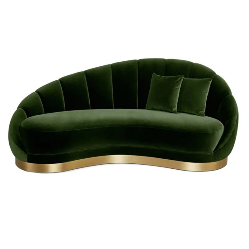 Светильник класса люкс нержавеющая сталь офис зал кожаный диван с тканевой