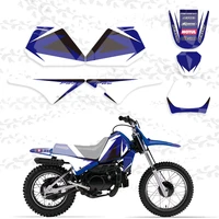 h2cnc graphics background decal sticker kits for yamaha pw80 pw 80 all years pit bike