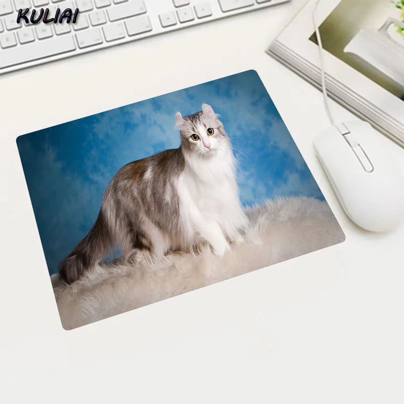 Коврик для мыши XGZ с милыми животными резиновый прямоугольный скоростной 22 х18 см