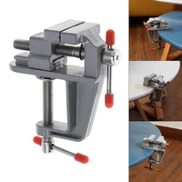 mini aluminum alloy diy jaw bench clamp drill press vice micro clip power tool accessories for clamping table water pump 2021